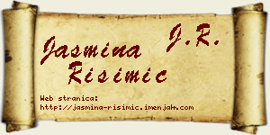 Jasmina Risimić vizit kartica